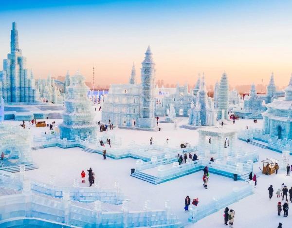 Trung Quốc: Cáp Nhĩ Tân - Ngủ 1 đêm trong Làng Tuyết - Trải nghiệm tắm khoáng nóng tại Maple Village - No Shopping
