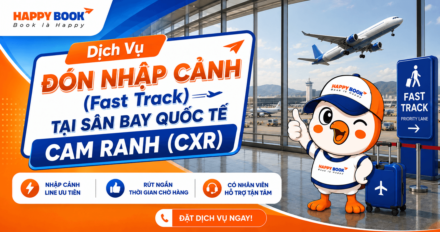Dịch vụ Đón nhập cảnh (Fast Track) tại Sân bay Quốc tế Cam Ranh (CXR)