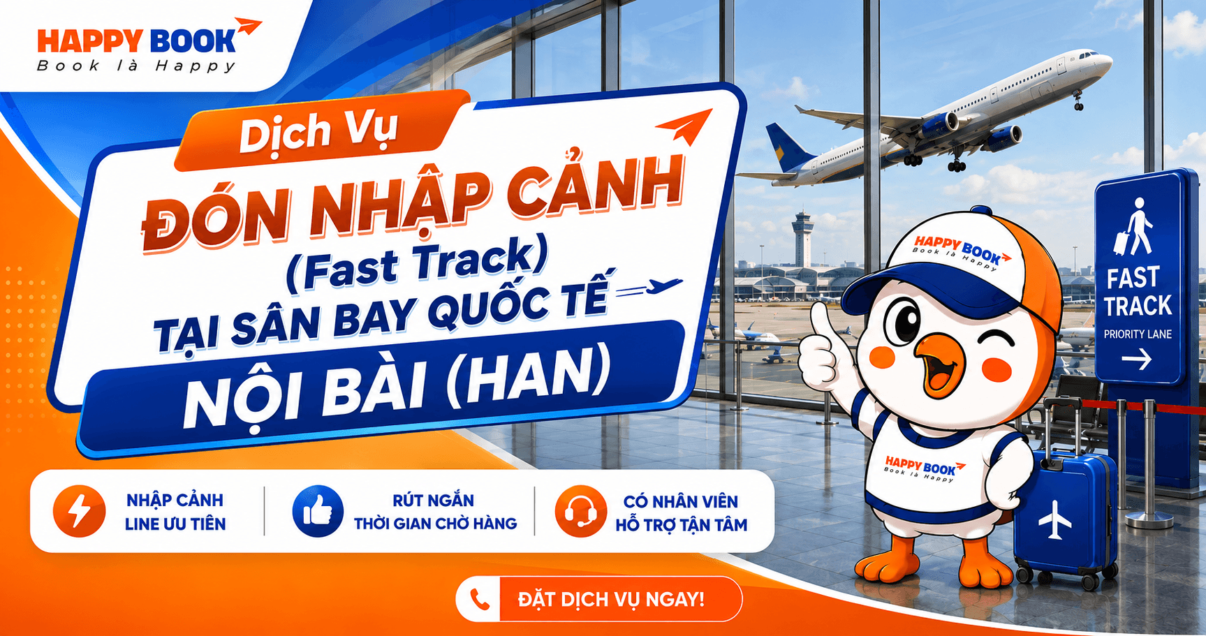 Dịch vụ Đón nhập cảnh (Fast Track) tại Sân bay Quốc tế Nội Bài (HAN)