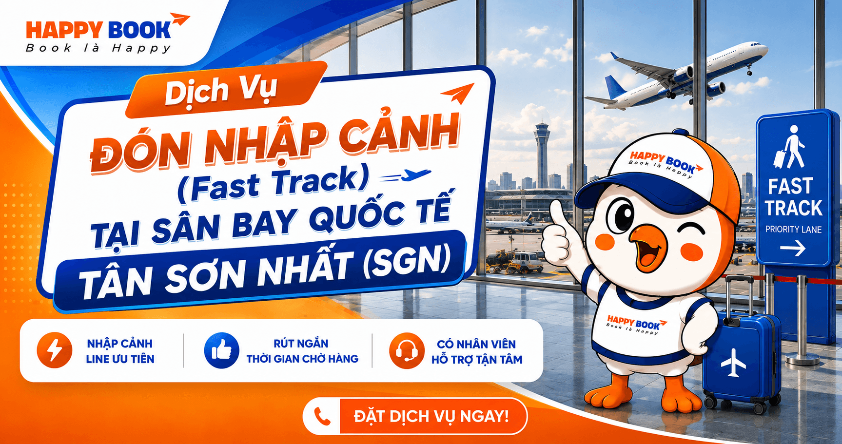 Dịch vụ Đón nhập cảnh (Fast Track) tại Sân bay Quốc tế Tân Sơn Nhất (SGN)