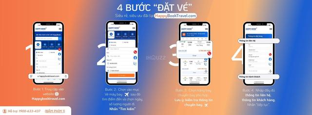 Hướng Dẫn Đặt Vé Máy Bay Tại HappyBook Travel