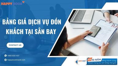 Bảng Giá Dịch Vụ Đón Khách Tại Sân Bay Mới Nhất