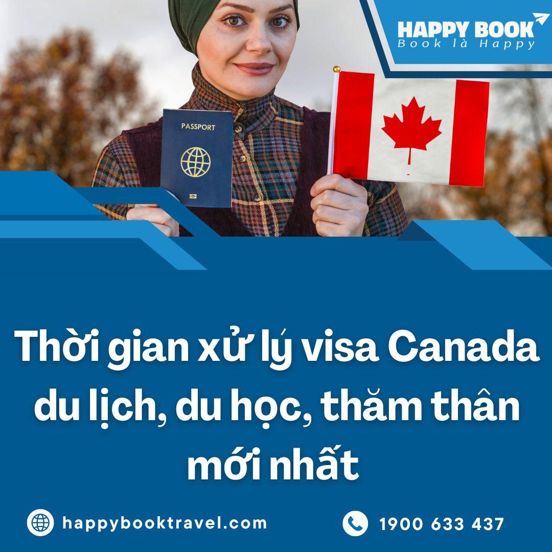 Thời Gian Xử Lý Visa Canada Du Lịch, Du Học, Thăm Thân Mới Nhất | HappyBook Travel